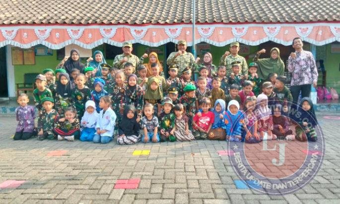 Semarak HUT TNI ke-81, Anak-anak TK Darma Putra Suluk Belajar Mengenal Jiwa Kebangsaan