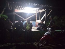 Babinsa Koramil Eromoko Sambangi Pos Ronda, Jaga Wilayah Tetap Kondusif