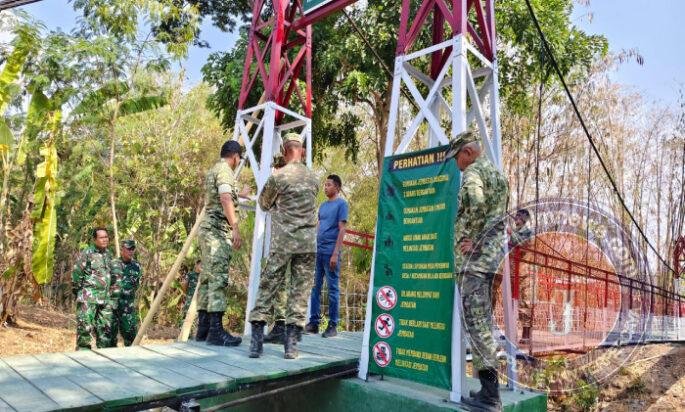Pastikan Aman Dilalui Warga, Danrem 074/Wrt Cek Langsung 9 Jembatan di Boyolali