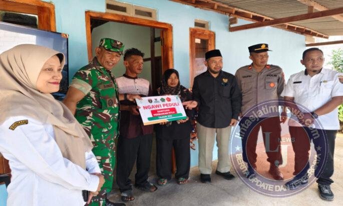Wujud Kepedulian, Kodim Ngawi dan Baznas Bantu Rehab Rumah Tidak Layak Huni Warga Tawun