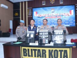 Wujudkan ‘Zero Narkoba’, Polres Blitar Kota Ungkap Sejumlah Kasus Narkotika dan Amankan Tersangka Pengedar