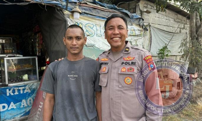 Polisi Bersama Masyarakat, Kapolres Gresik Bantu Wahyu Kembali ke Keluarga di Menganti
