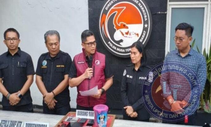Operasi Gabungan Polda NTB Gerebek Dugaan Sarang Narkoba di Mataram, Sabu 51,58 Gram Disita