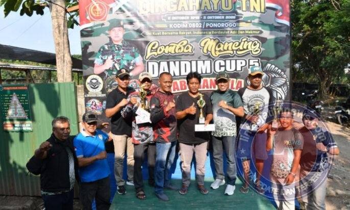 Meriahkan HUT ke 81 TNI, Kodim Ponorogo Adakan Lomba Mancing Dandim Cup 5