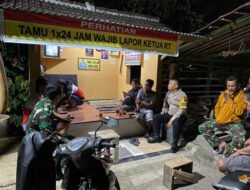 Babinsa Koramil Jatipurno Bersama Bhabinkamtibmas Laksanakan Patroli Malam
