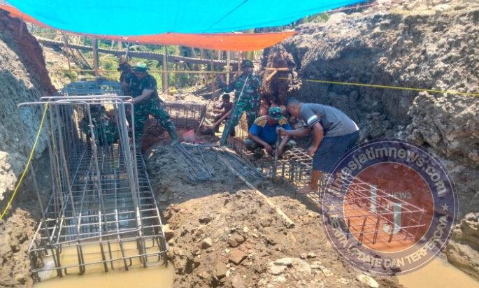 TNI dan Warga Bergotong Royong, Dua Jembatan Garuda Hadirkan Harapan Baru di Plumpungrejo