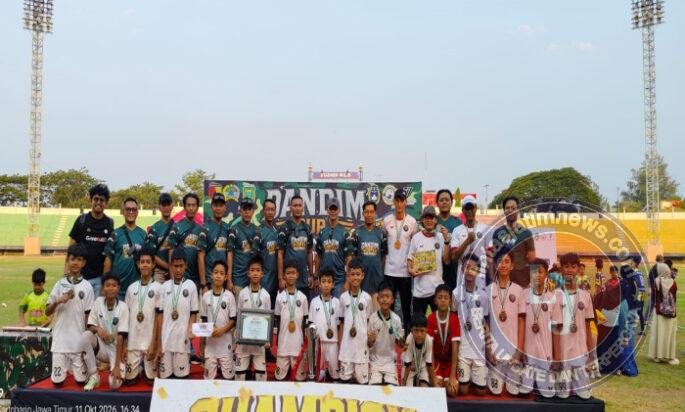 Kafac Kediri Juarai Dandim Cup I Madiun, Tiket Menuju Pakansari Jadi Rebutan Talenta Muda