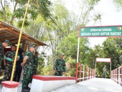 Tinjau Jembatan Perintis Garuda di Ponorogo, Dandim Sambut Tim Wasev Itdam V/Brw