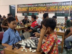 Turnamen Catur Piala Dandim 0728/Wonogiri, Diikuti Pelajar hingga Lansia