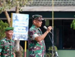 Cegah Laka Lalin, Kasdim 0801/Pacitan Berikan Pengarahan 5 Pilar Berkendara Kepada Prajurit