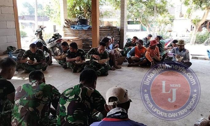 Kebersamaan Warga Jatipuro dan Satgas TMMD ke-130, Wujud Nyata Kemanunggalan TNI dan Rakyat