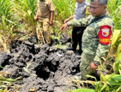 Warga Pajaran Dikejutkan Suara Dentuman Keras, Lubang Misterius Ditemukan di Kebun Jagung