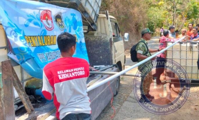 Tanggap Bencana Kekeringan, Kodim 0728/Wonogiri Salurkan Bantuan Air Bersih di Kismantoro