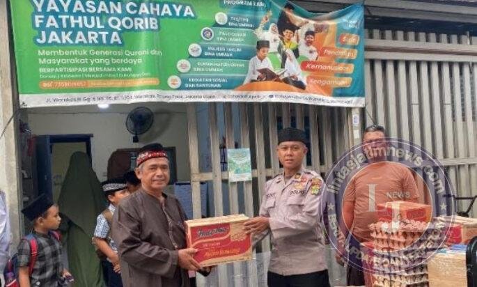 Polres Pelabuhan Tanjung Priok, Gelar Bakti Sosial Yayasan Cahaya Fathul Qorib Jakarta Utara