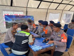 Polres Mojokerto Cek Kesehatan, Dukung Fisik Prima Personel Brimob Siaga Karhutla Gunung Arjuno – Welirang