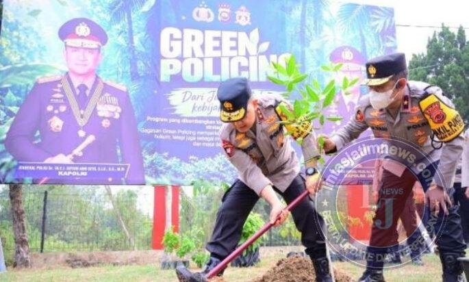 Kapolda Jambi Pimpin Penanaman Pohon di SPN, Wujudkan Komitmen Green Policing dan Pelestarian Lingkungan