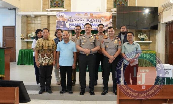 Minggu Kasih Polresta Sidoarjo: Rajut Kehangatan Bersama Jemaat Gereja Demi Kamtibmas Kondusif