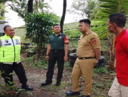 Jaga Kebersihan & Keamanan Lingkungan, Babinsa Danukusuman Bersama Lurah Koordinasi di Tanggul