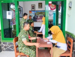 Pastikan Prajurit Tetap Prima, Dr. Sekar Pimpin Cek Kesehatan Gratis di Koramil 22/Slogohimo