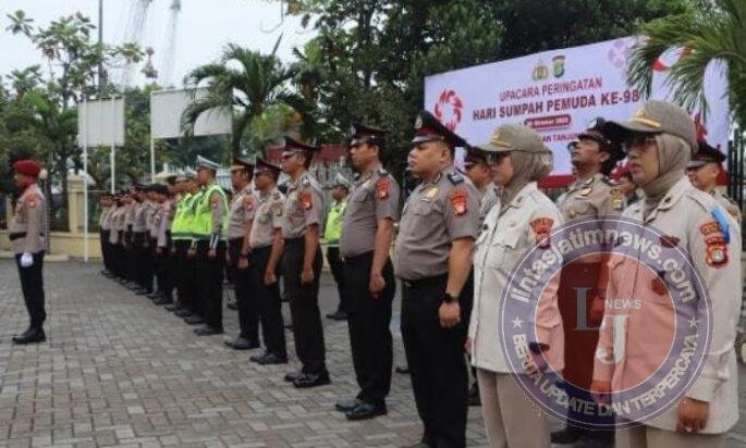 Polres Pelabuhan Tanjung Priok Gelar Upacara Hari Sumpah Pemuda ke- 98, Kapolres Tekankan Persatuan dan Pengabdian Nyata
