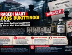 Tragedi Maut Lapas Bukittinggi Mei 2025: Jejak Kelam dan Kecurigaan Publik atas Mutasi Kilat Mantan Kalapas
