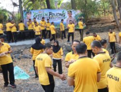 Polres Pasuruan Gelar Olahraga Bersama dan Green Policing, Bersihkan Sungai Bekacak